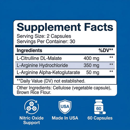 Circulation Stack: L-Arginine + L-Citrulline