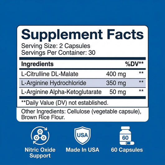 Circulation Stack: L-Arginine + L-Citrulline